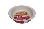 Porcelain Round Deep Baking Dish Red - Image 2