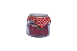 Square glass jar with a tight-fitting clip-top lid with a capacity of 525 ml. - Image 3