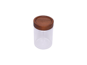 Glass Storage Jar with Wooden Lid 900 ml