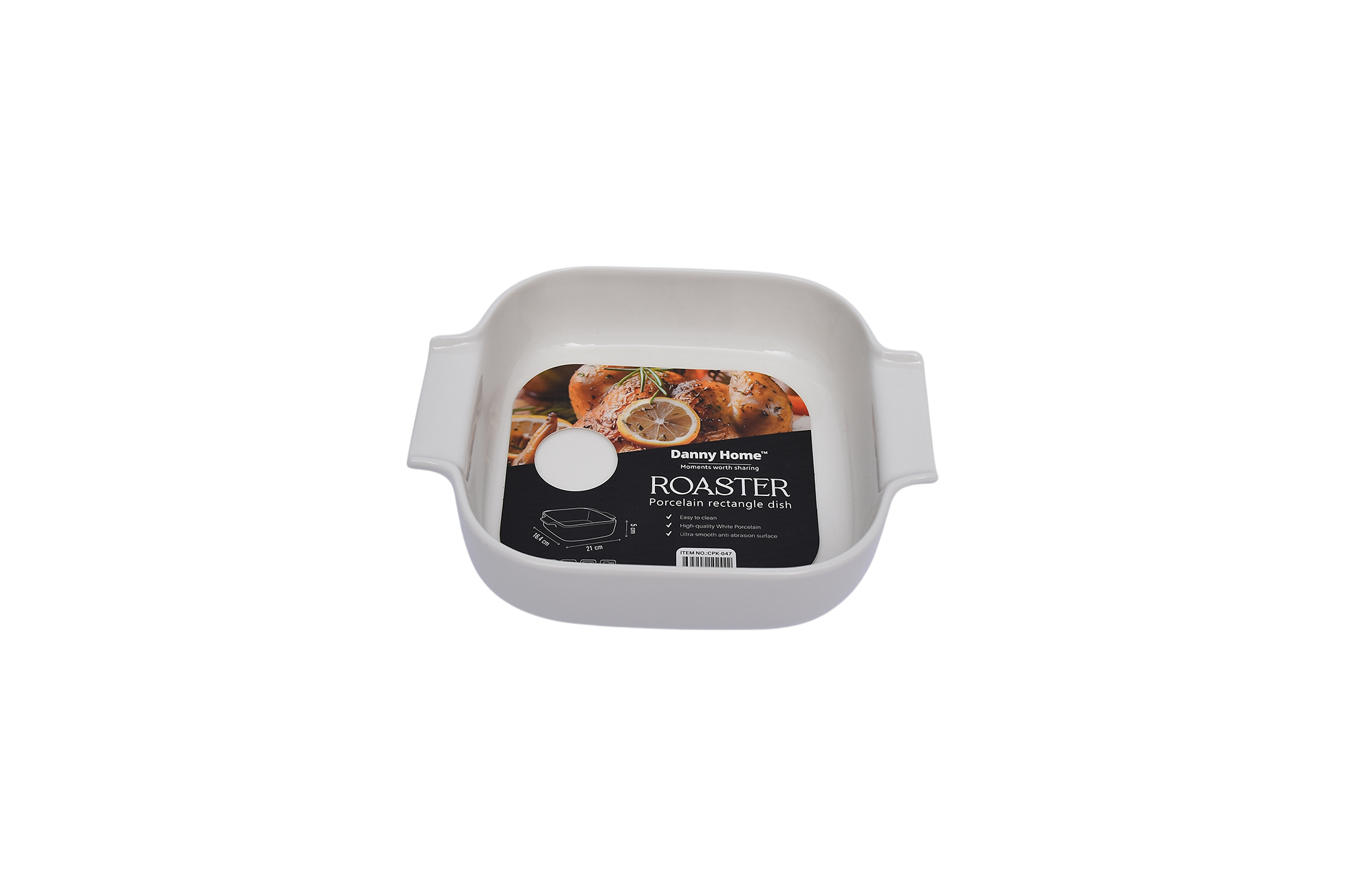 CPK-047-3.png Porcelain square tagine size 21 cm - Image 1