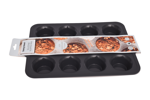 Silicone 12-Cup Muffin Pan with Reinforced Frame - Grey