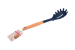 Silicone fork pasta spoon with wooden handle - Image 2