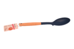 Silicone food spoon with wooden handle - Image 3