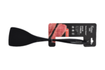 Black silicone spatula with stainless steel handle - Image 2