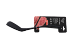 Black silicone spatula with stainless steel handle