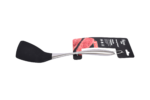 Silicone spatula with silver stainless steel handle - Image 2