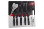 5 Pieces Stainless Steel Knife Set with Small Scissors - Image 3