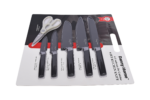 5 Pieces Stainless Steel Knife Set with Small Scissors
