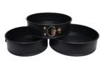 3-piece round cake mold set, sizes 22, 24, and 26, made of non-stick carbon steel - Image 3