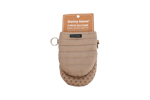 Quilted Cotton Mini Oven Mitts 2 pcs 25 cm - Beige - Image 3