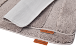 Non-Slip Mat Set 2 pcs 50 x 80 + 50 x 40 cm - Taupe Striped - Image 3