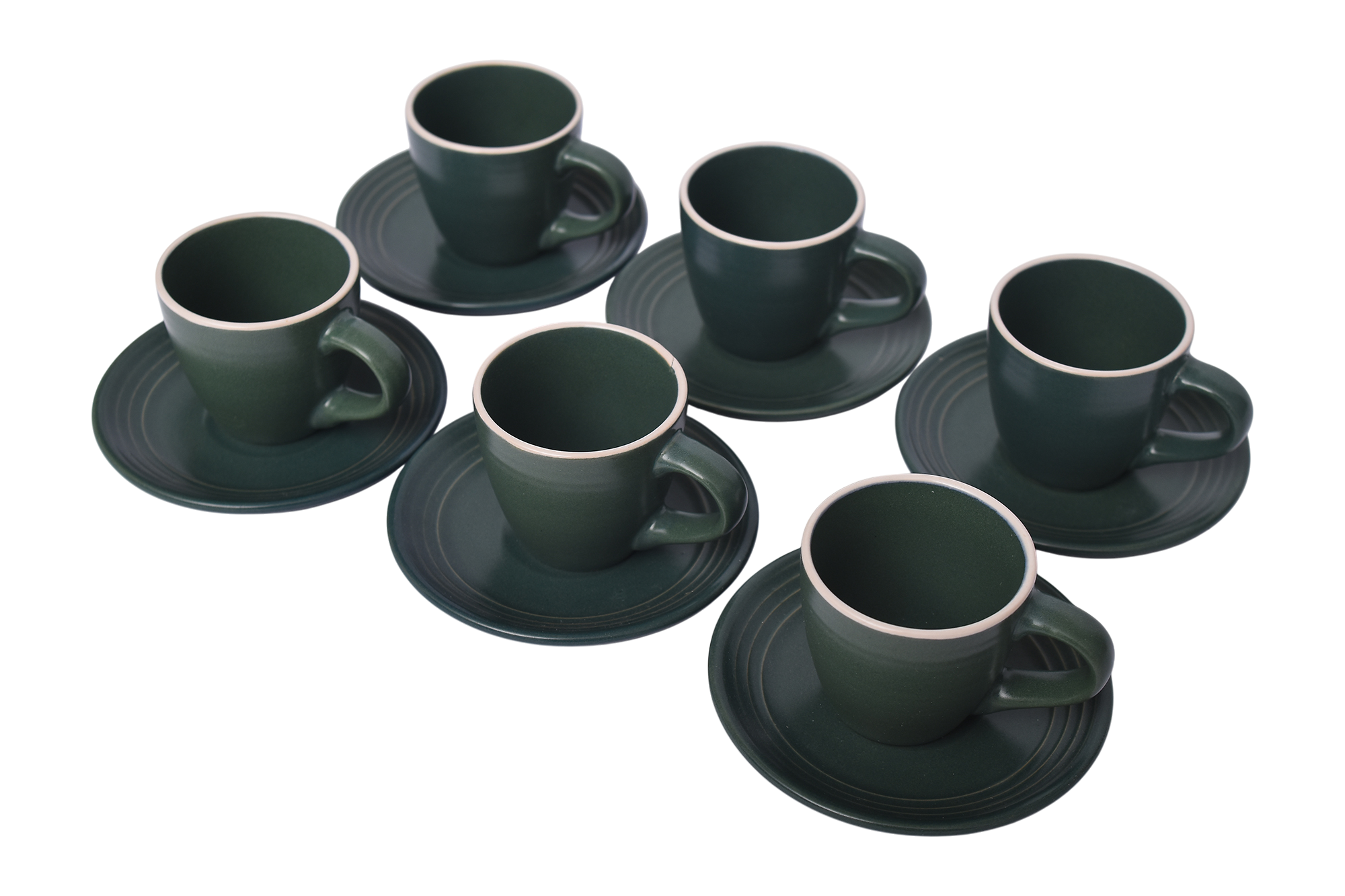 STB16-1-DGN-3.png طقم فنجان قهوة وطبق بورسلين 12 قطعة 6 اكواب و 6 كوستر 80 مل - الصورة 1