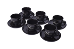 Porcelain coffee cup and saucer set 12 pieces 6 cups and 6 coasters 100 ml - Image 2