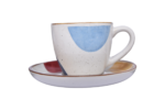 Porcelain coffee cup and saucer set, 12 pieces (6 cups and 6 coasters), 120 ml - Image 3
