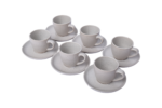12-piece porcelain coffee cup and saucer set... - Image 2