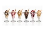 6 Pieces 230 ml Glass Icecream Cup Set