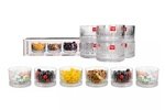 Ribbed Glass Dessert Bowl Set 230 ml - 6 Pieces