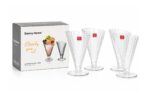 4 Pieces Glass Ice Cream Dessert Cup Set