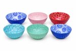 Deep Colorful Porcelain Bowl Set for Soup, Salad and Rice - Image 2
