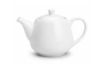 1000 ml White Porcelain Teapot for Tea and Hot Beverage Serving