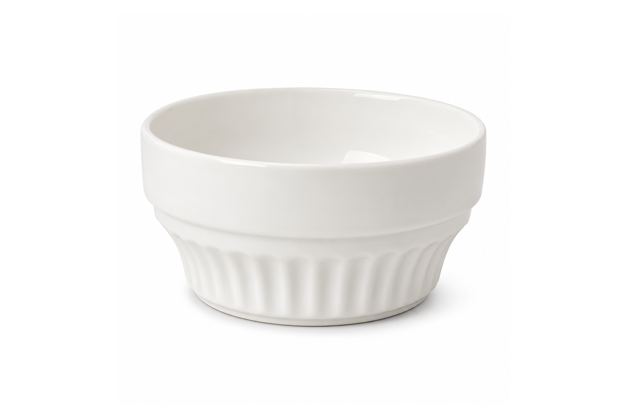 BW20-64-1-1.jpg 20 cm White Porcelain Serving Bowl - Image 1