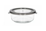 635 ml Round Glass Food Storage Container with PP Lid - Image 2