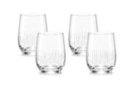 4 Pieces Glass Drinking Cup Set