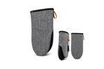 Cotton Pinch Mitt 23 cm - Black and Grey - Image 2