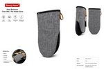 Cotton Pinch Mitt 23 cm - Black and Grey - Image 3