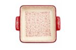 30 cm Red Porcelain Tagine Baking Dish for Oven Cooking and Serving - Image 2