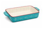 32 cm Baby Blue Porcelain Tagine for Baking and Family Meals