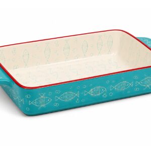 32 cm Baby Blue Porcelain Tagine for Baking and Family Meals