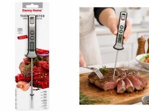 24 cm Digital Food Thermometer with Stainless Steel Probe