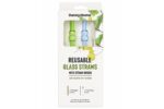 2 Pieces Reusable Glass Straw Set – 20 cm - Image 2