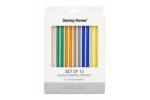 12 Pieces Reusable Glass Straw Set with Cleaning Accessories - Image 2