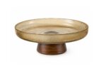 25 cm Polished Glass Fruit Serving Plate