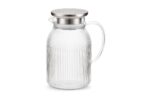 1130 ml Borosilicate Glass Teapot with Stainless Steel Lid - Image 2