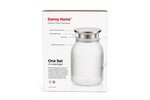 1130 ml Borosilicate Glass Teapot with Stainless Steel Lid - Image 3