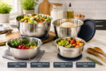 Stainless Steel Mixing Bowl & Washing Bowl Set - Image 2