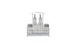 Oil Vinegar Salt and Pepper Set with Stand 5 Pcs