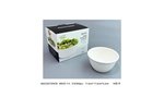 Porcelain Striped Salad Bowls Set 4 Pcs - Image 2