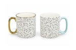 Porcelain Couple Mugs Set 2 Pcs 310 ml - Confetti Dots