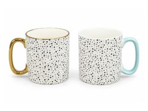 Porcelain Couple Mugs Set 2 Pcs 310 ml - Confetti Dots