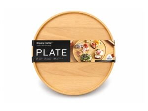 Round Rubber Wood Serving Plate 10" - 26 cm