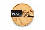 Round Rubber Wood Serving Plate 8" - 20 cm