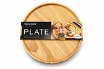 Round Rubber Wood Serving Plate 8" - 20 cm - Image 2