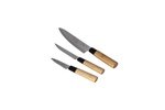 Kitchen Knife Set with Bamboo Cutting Board 4 Pcs - Image 2