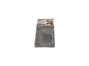 Microfiber Cleaning Cloth with Scrubber Grey