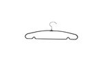 Non Slip Metal Clothes Hangers Black 5 Pcs