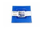 Square Glass Serving Plate 20 cm - Blue